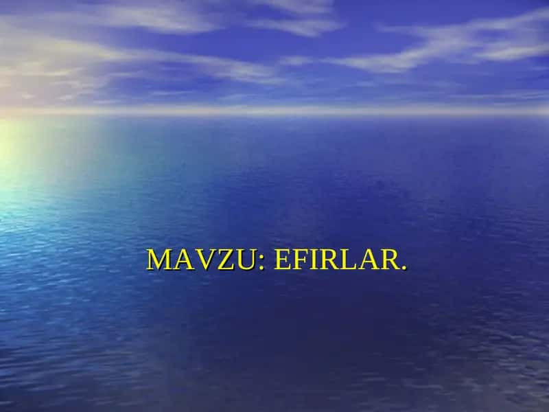 efirlar
