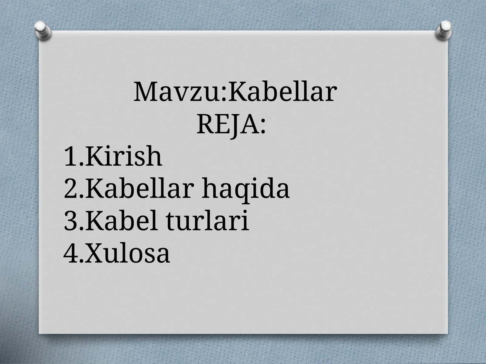 Kabellar