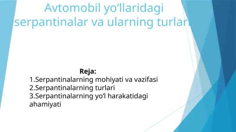 Automašina sarpoštilari va ularning tur