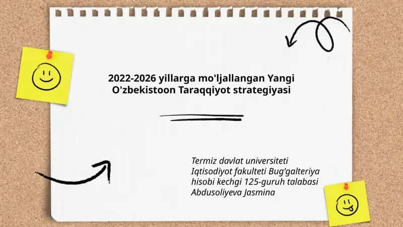 Yangi O'zbekistoon Taraqqiyot strategiyasi