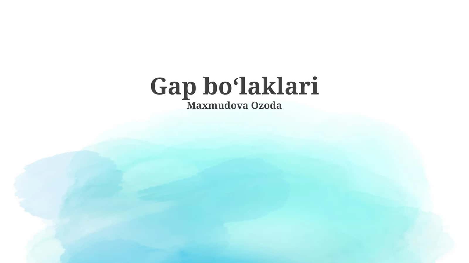 Gap boʻlaklari