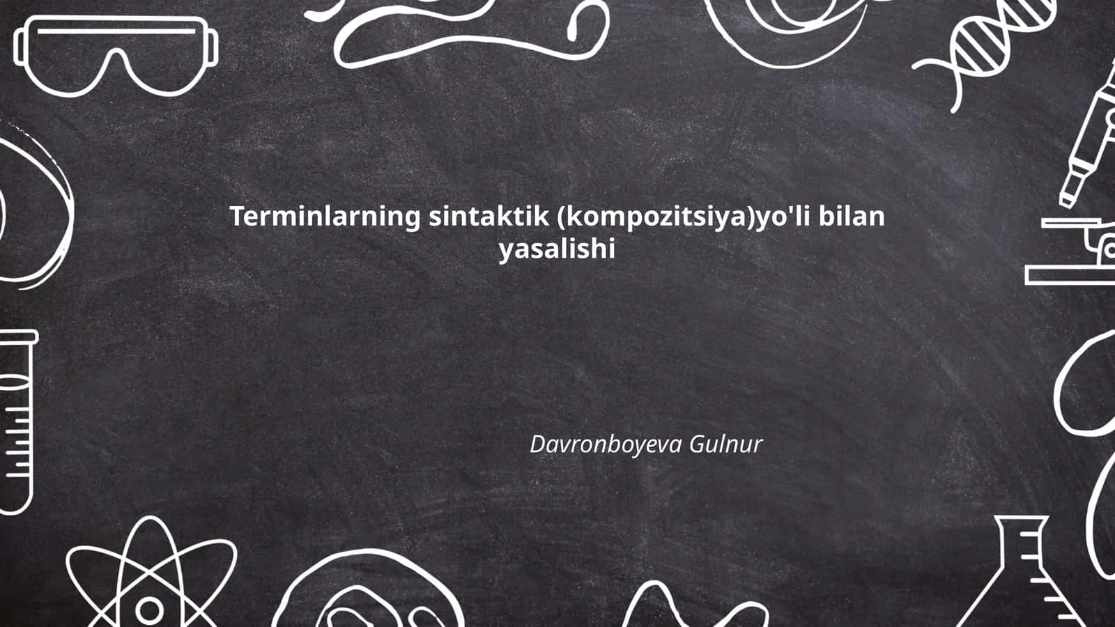Yakka so'zlar va ularning sintaktik yasalishi