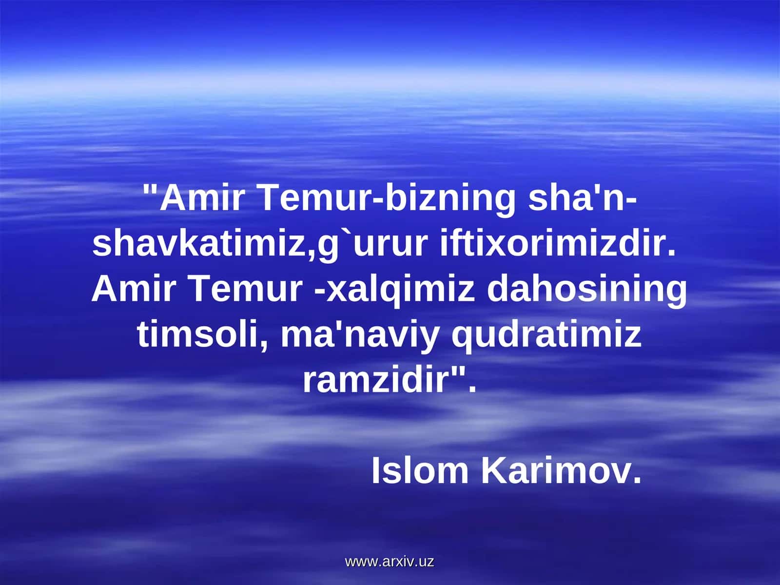 Amir Temur hayoti