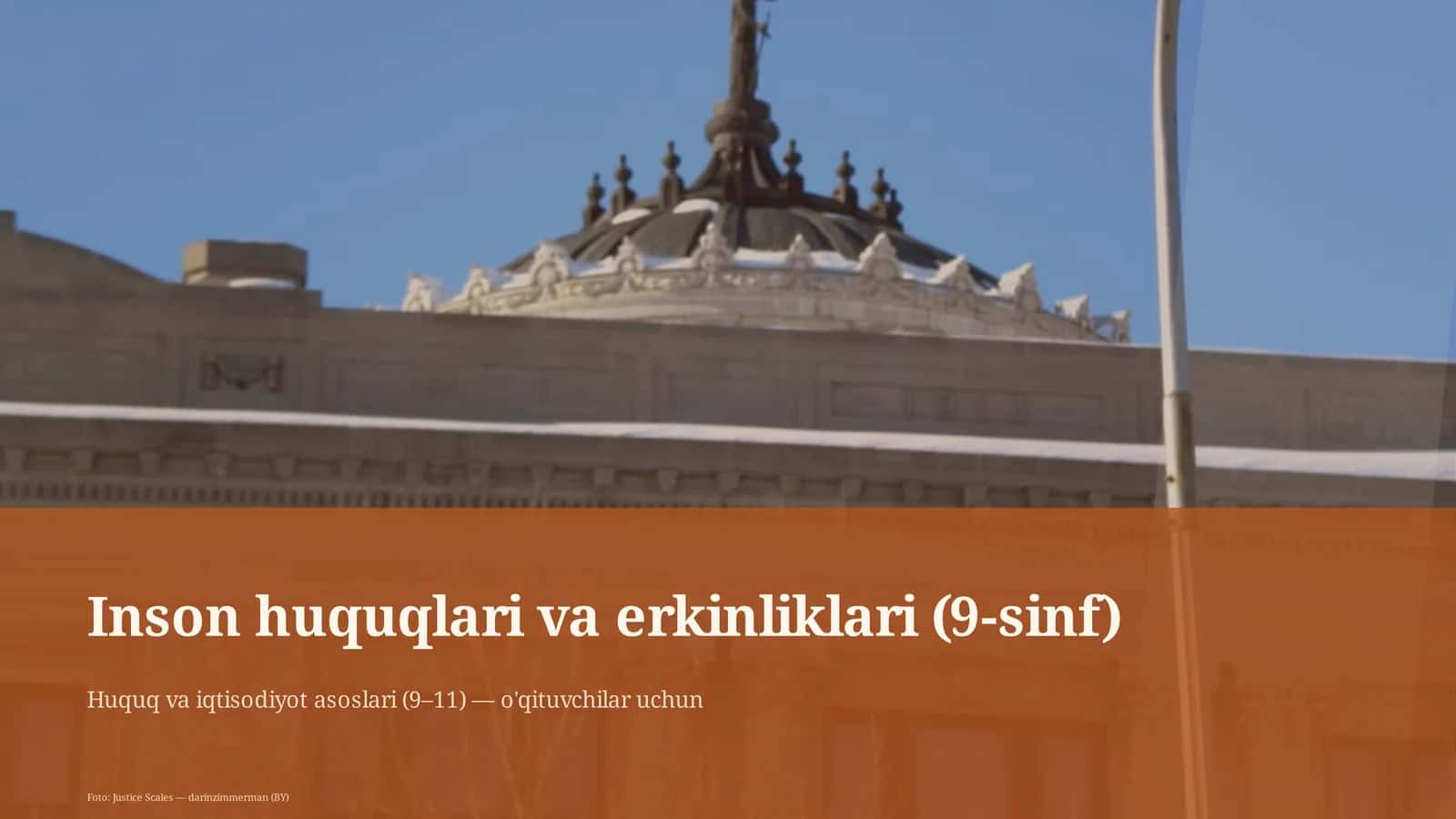 Inson huquqlari va erkinliklari (9-sinf)