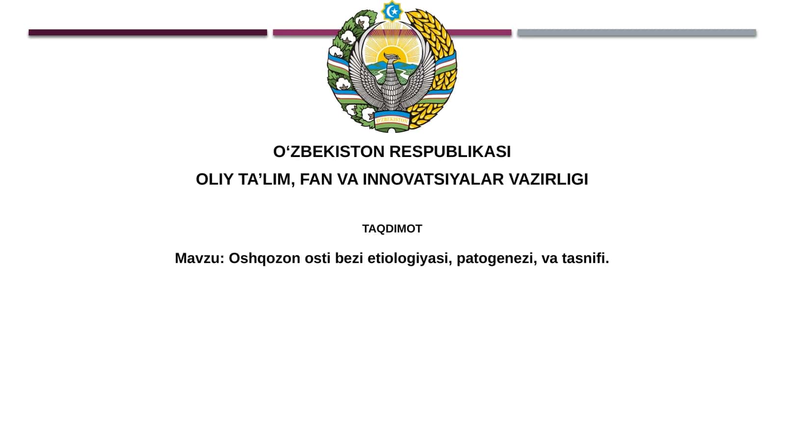 Oshqozon osti bezi anatomiyasi va fiziologiyasi