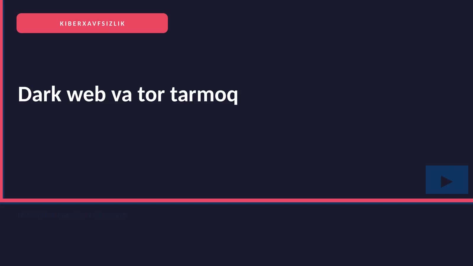 KIBERXAVFSIZLIK