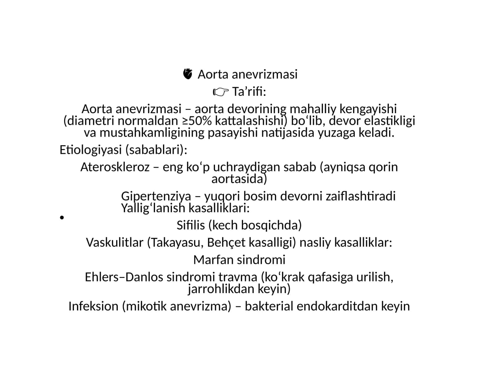 Aorta anevrizmasi