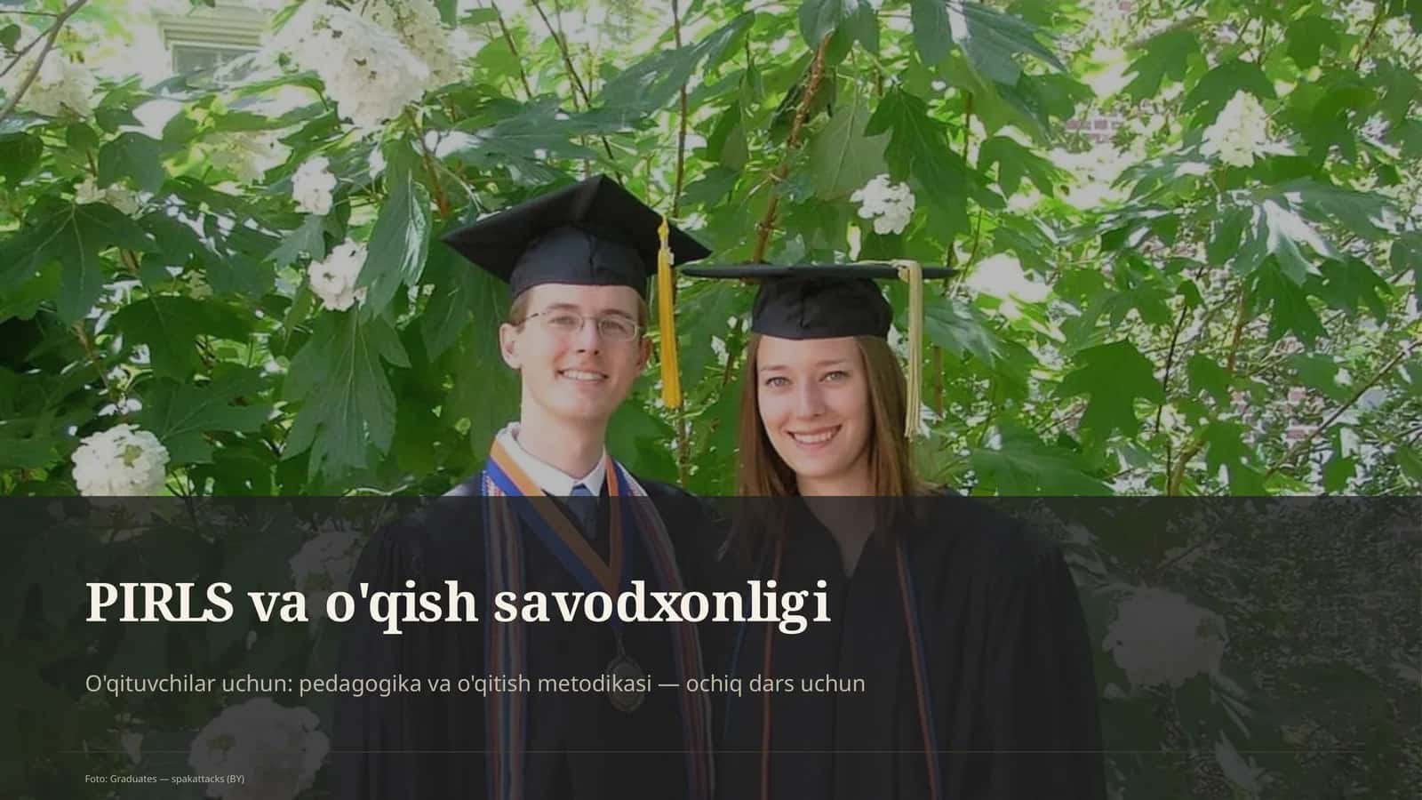 PIRLS va o'qish savodxonligi