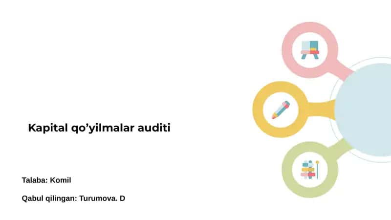 kapital qo’yilmalar auditi