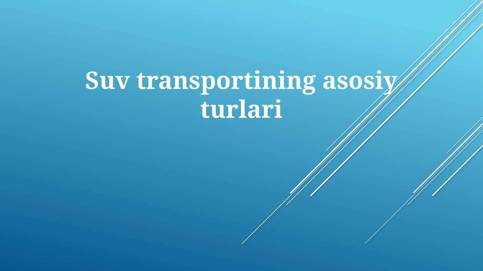 Suvtransportiningasosiyturlari