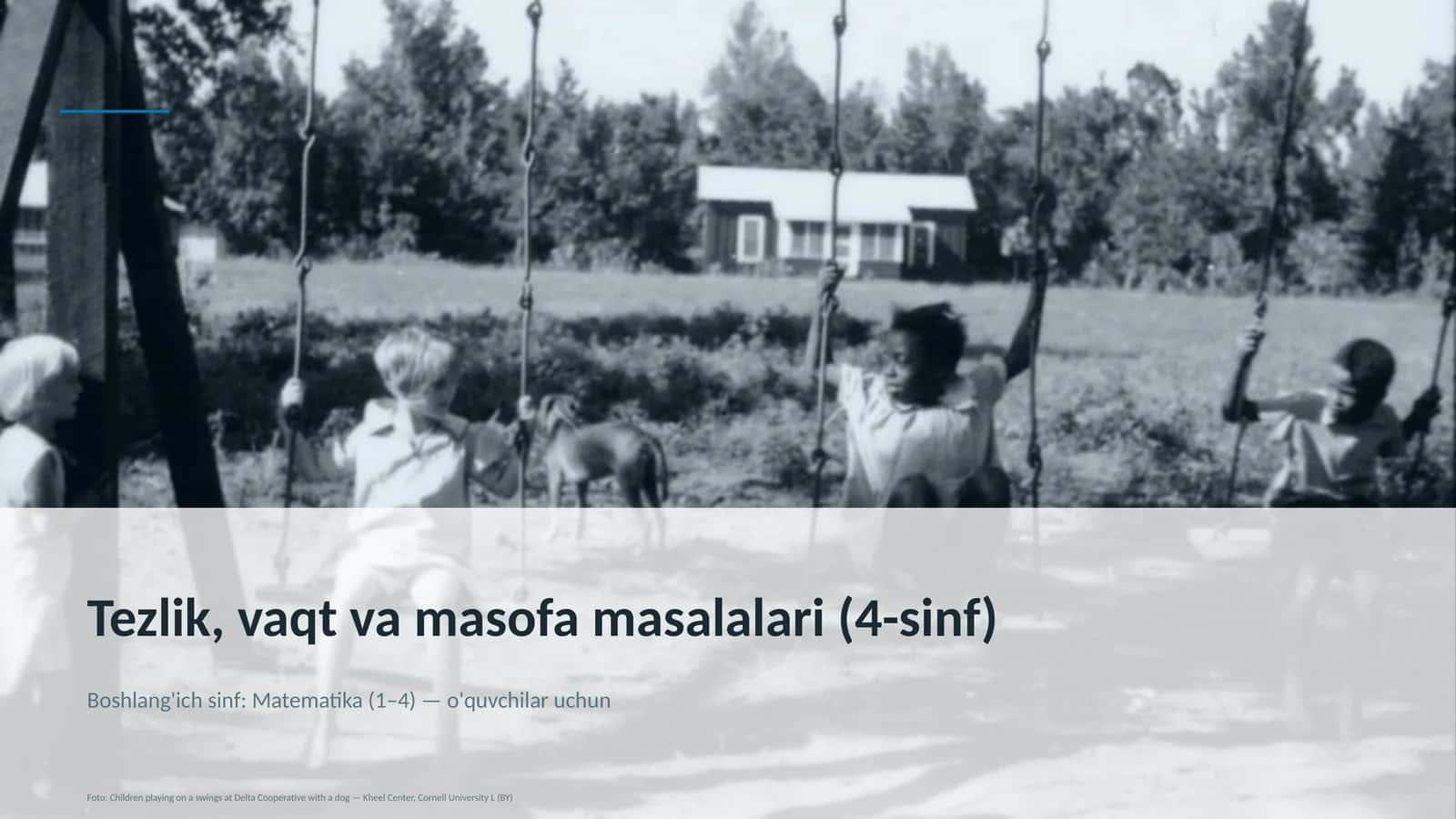 Tezlik, vaqt va masofa masalalari (4-sinf)
