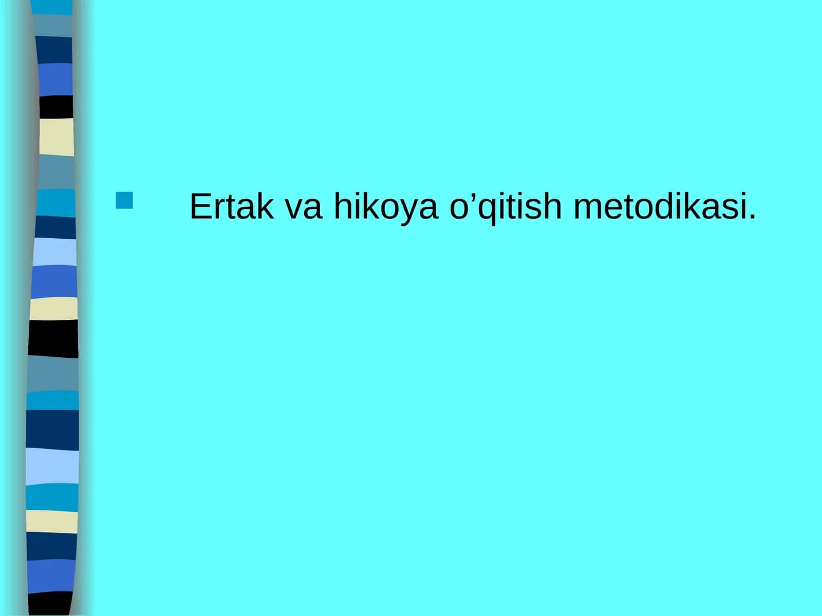 Ertak va hikoya o’qitish metodikasi