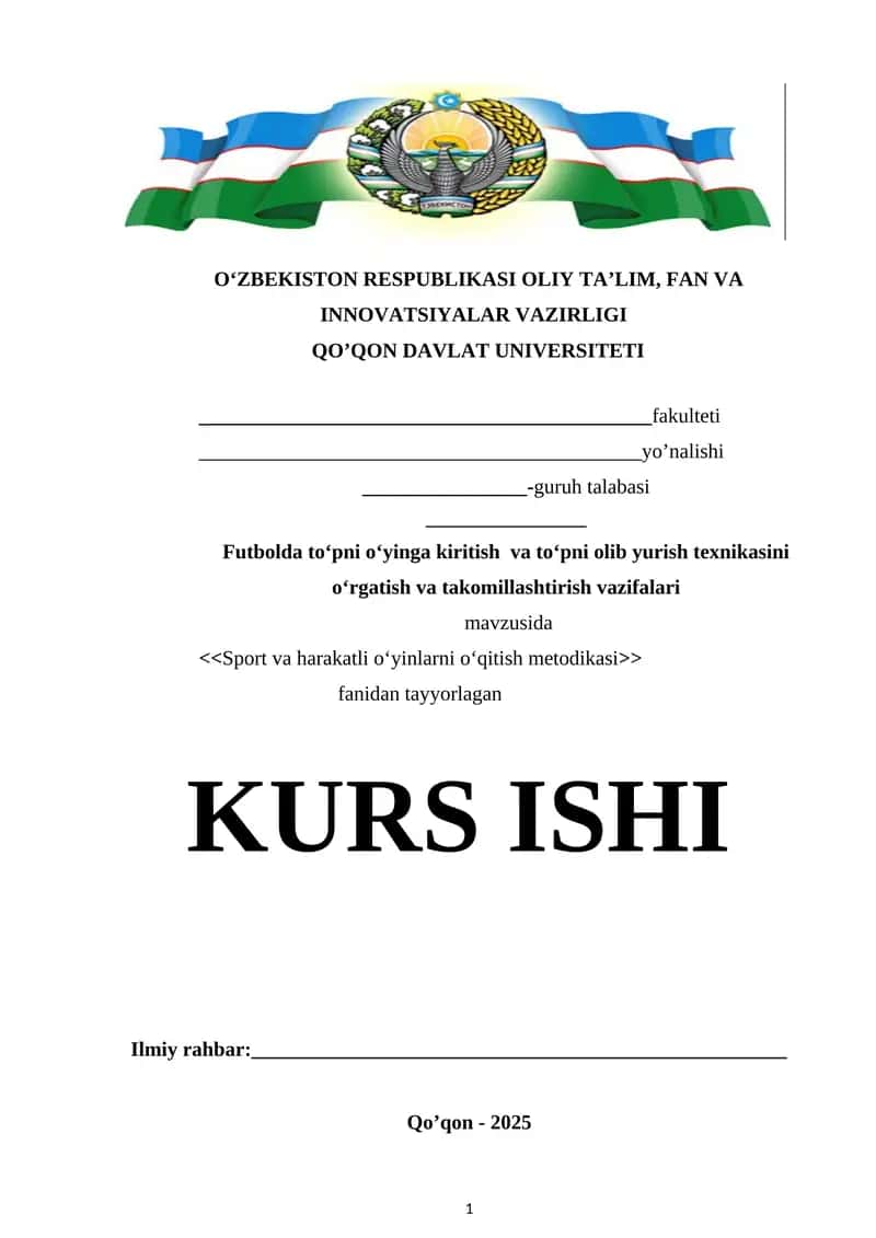 Futbolda toʻpni oʻyinga kiritish  va toʻpni olib yurish texnikasini oʻrgatish va takomillashtirish vazifalari