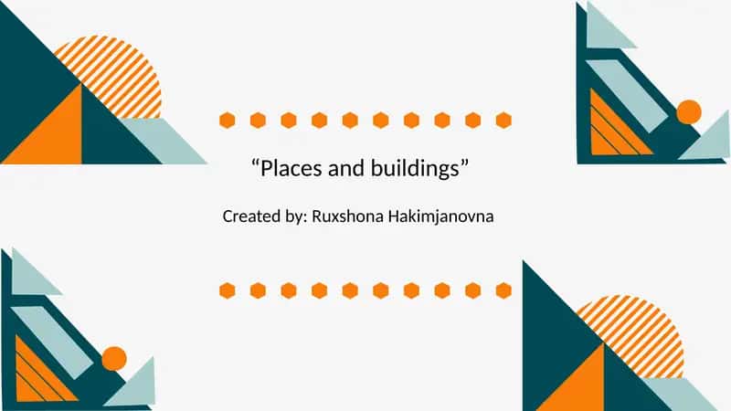 Places and buildings