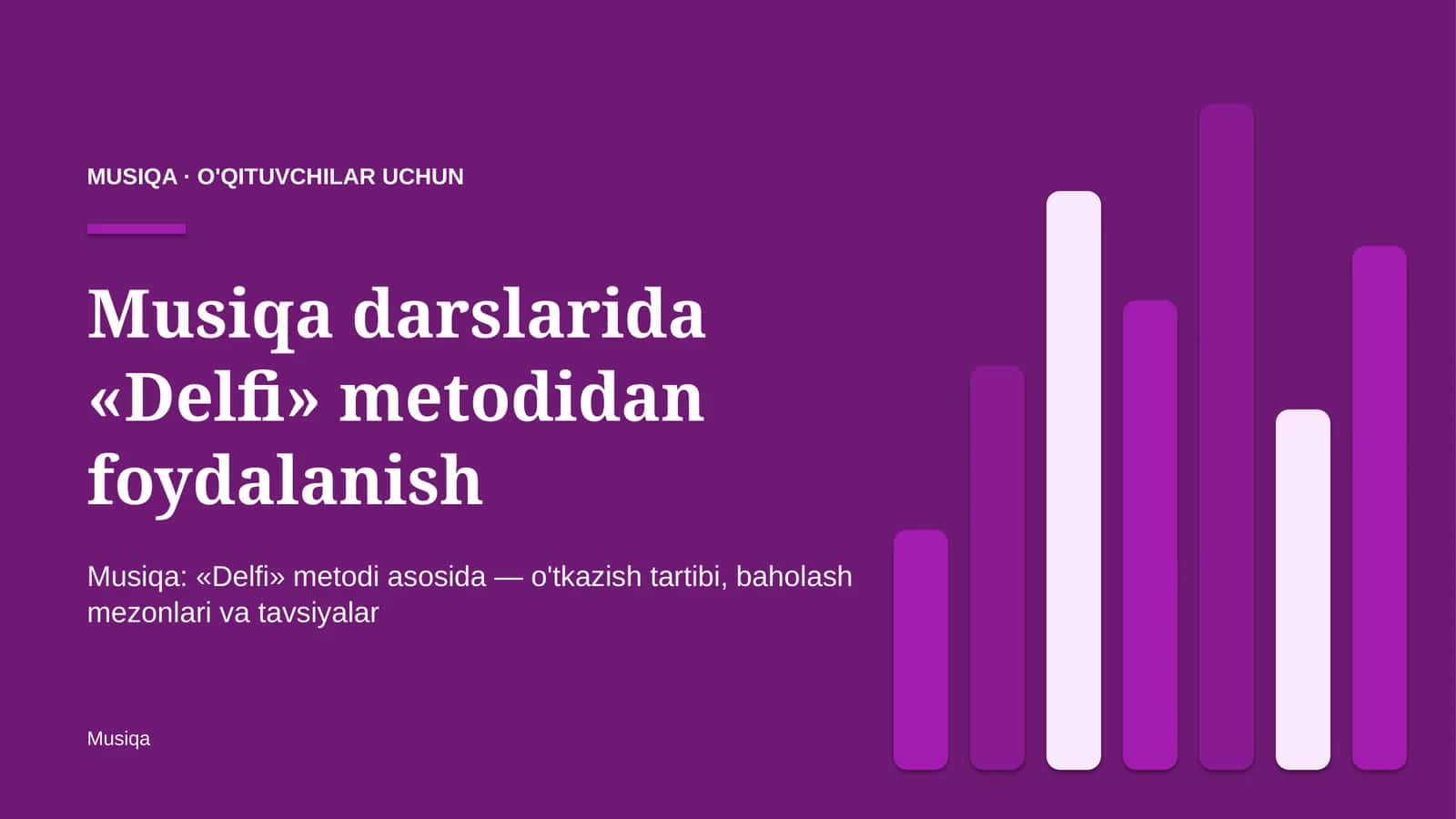 musiqa darslarida delfi metodidan foydalanish 5017