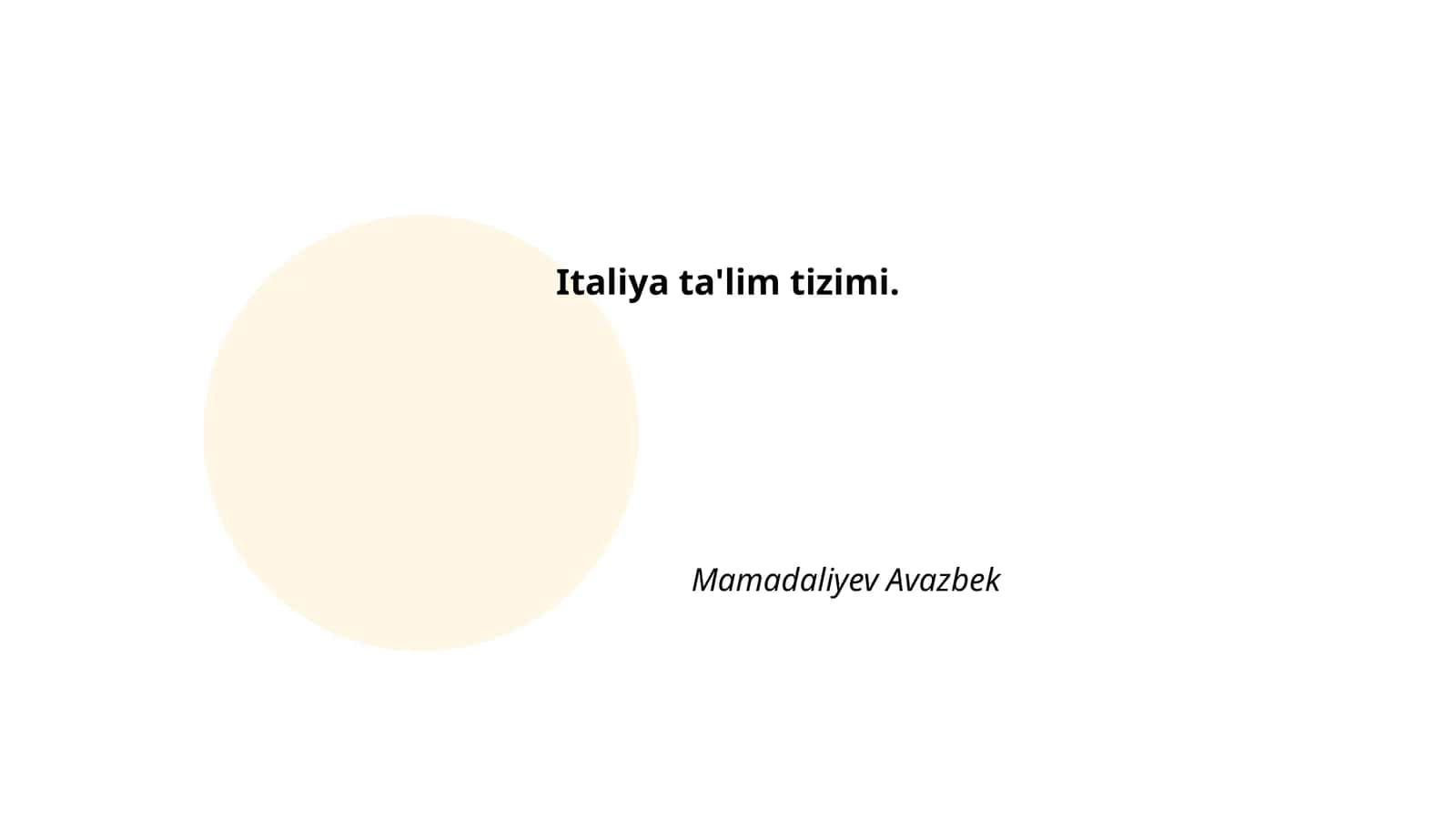 Italiya ta'lim tizimi