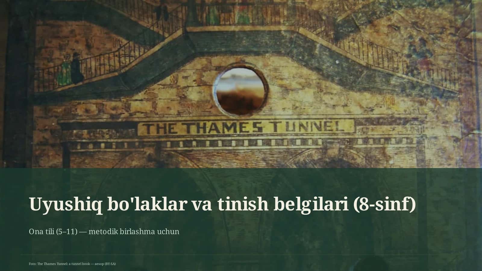 Uyushiq bo'laklar va tinish belgilari (8-sinf)
