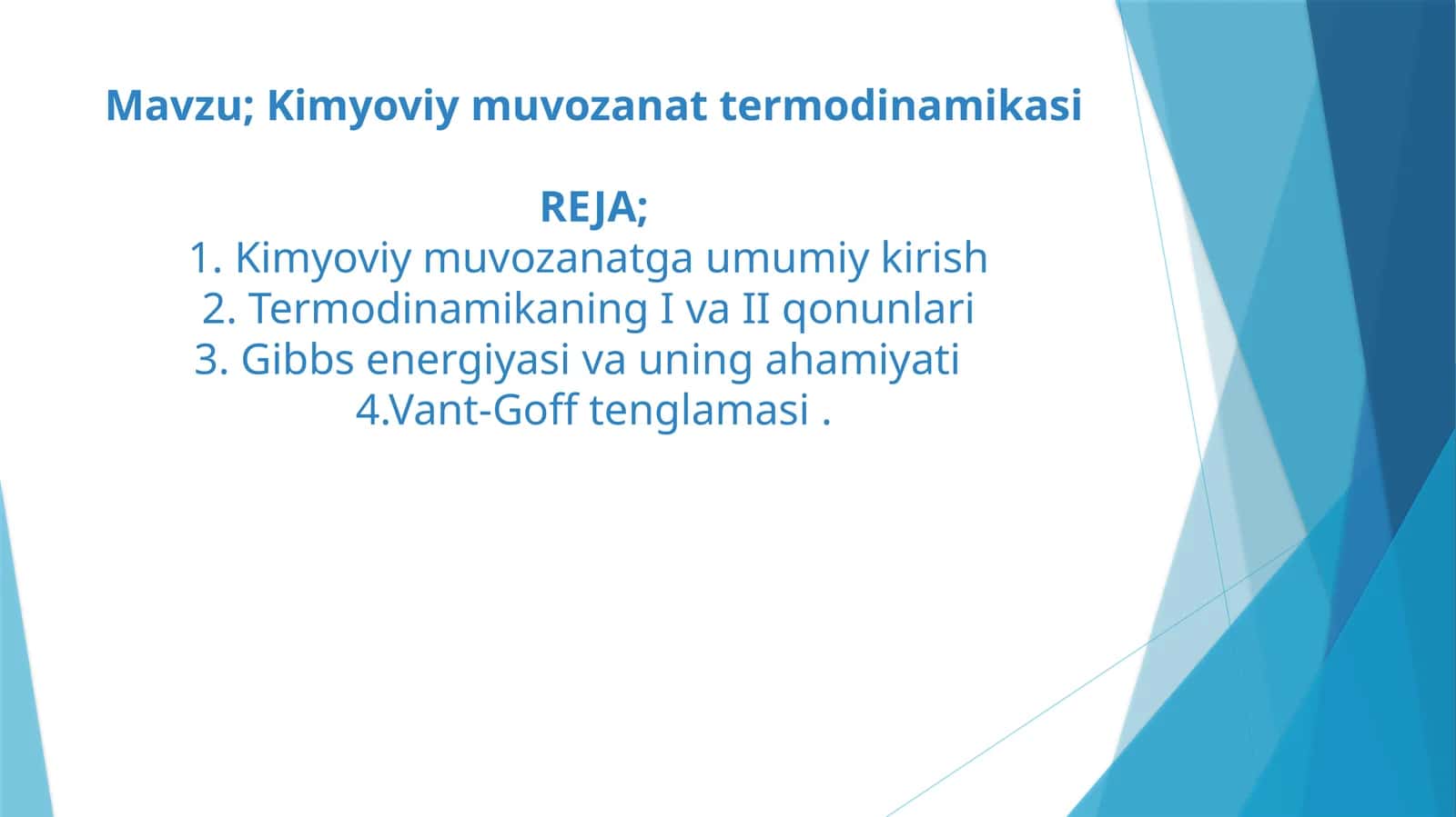 Kimyoviymuvozanattermodinamikasi