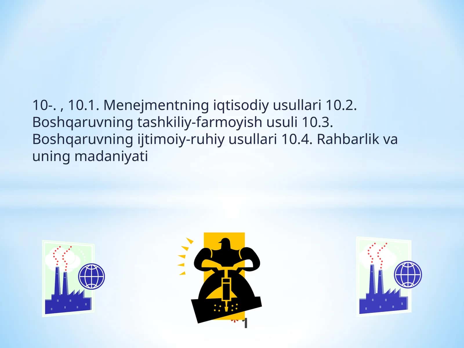 Menejmentning iqtisodiy usullari