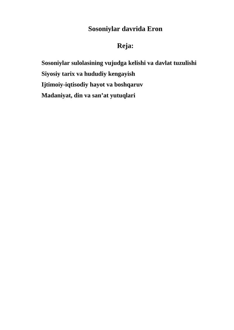 Sosoniylar davri
