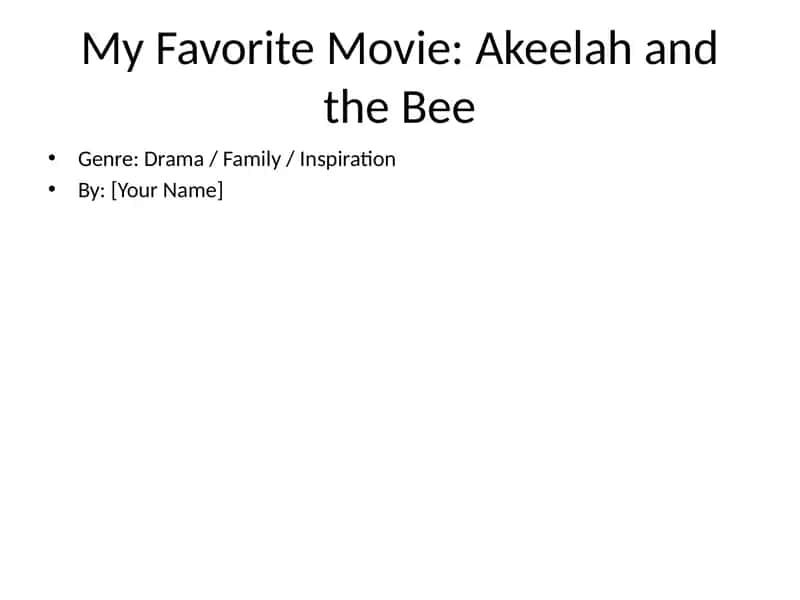 Akeelah and the Bee