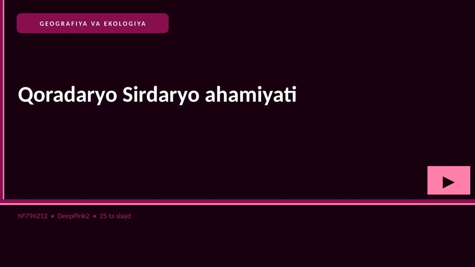 Qoradaryo Sirdaryo ahamiyati