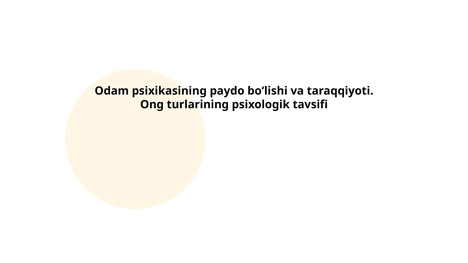 Odamlar psixologiyasi