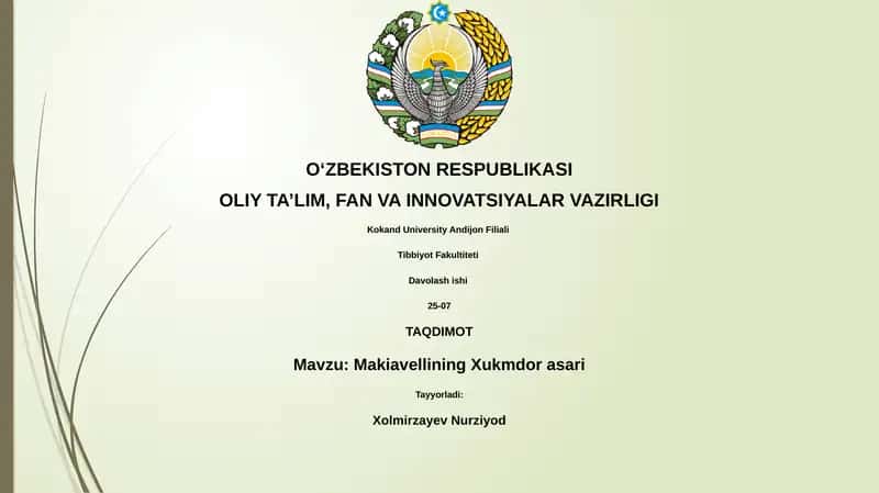 Makiavellining Xukmdor asari