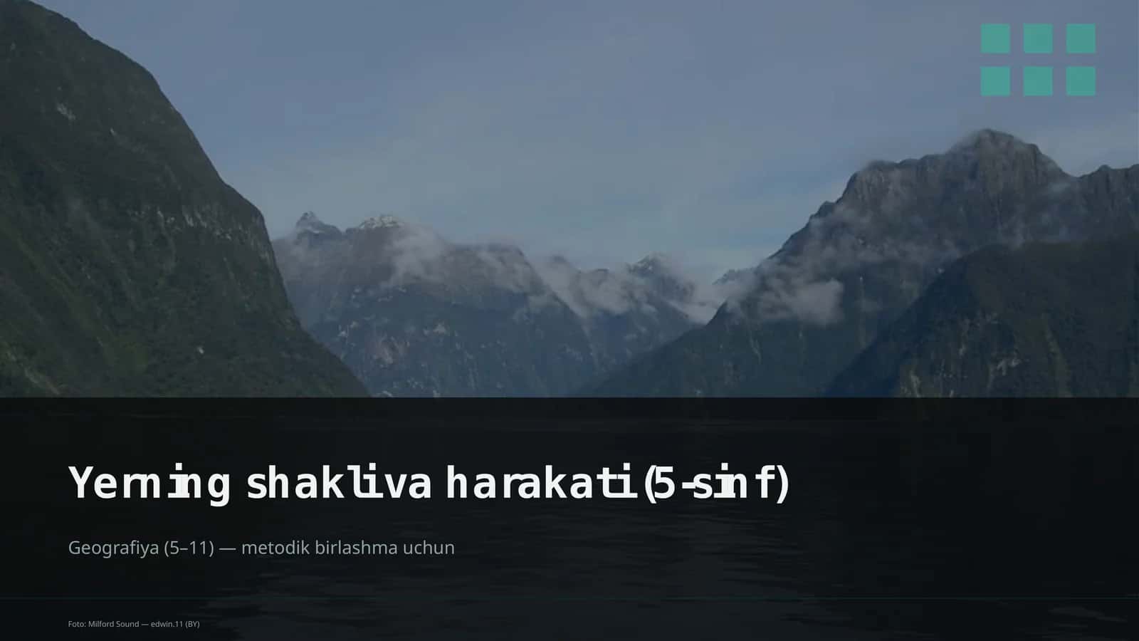 Yerning shakli va harakati (5-sinf)