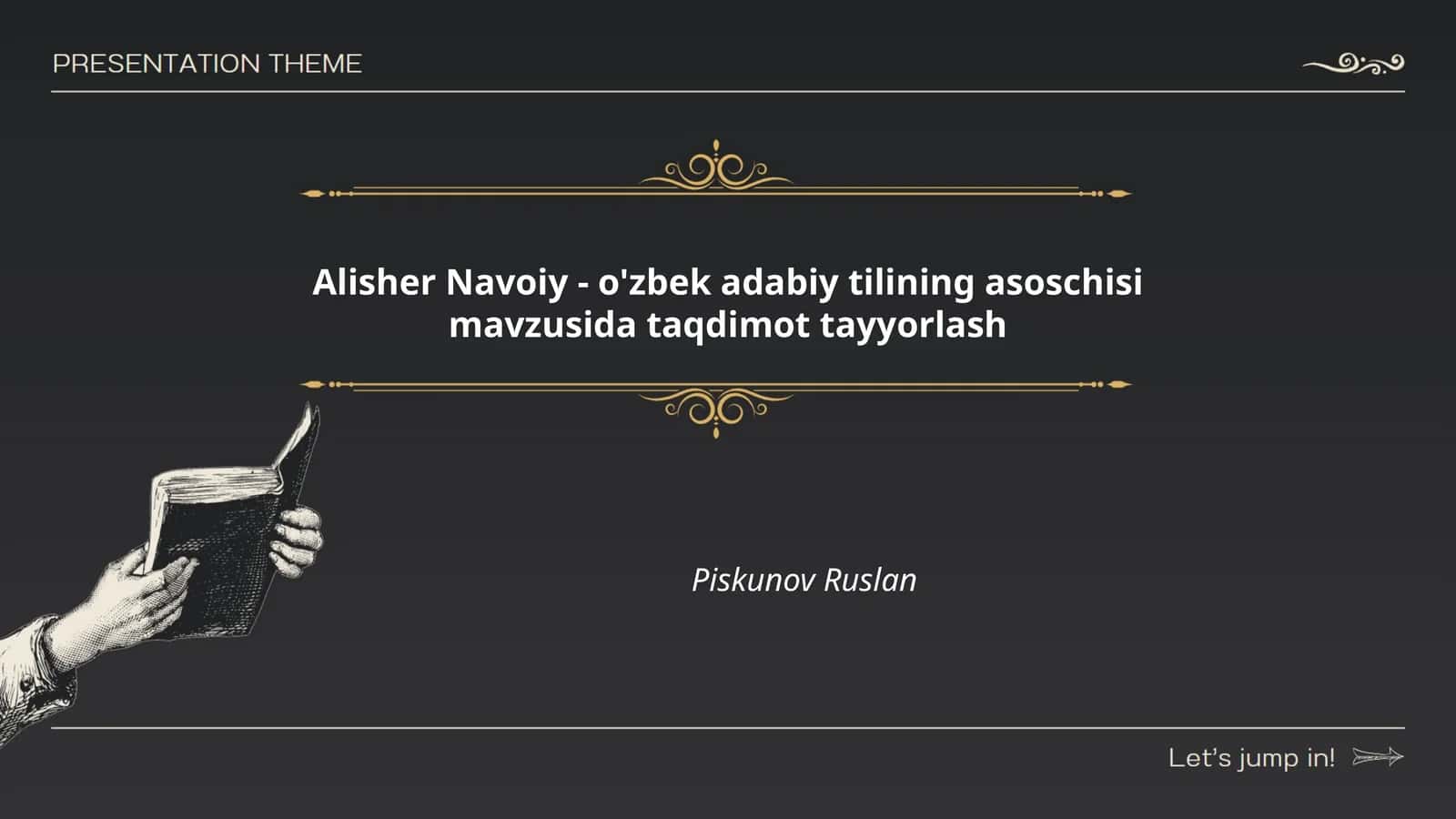 Alisher Navoiy - o'zbek adabiy tilining asoschisi