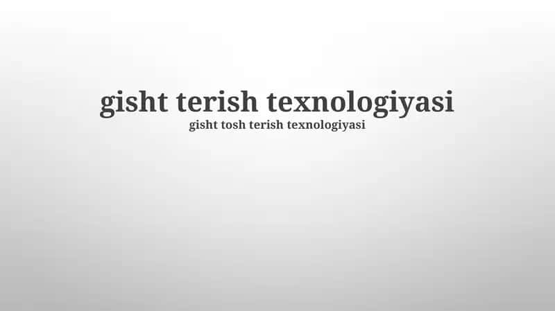 Geofazoviy Texnologiyalar