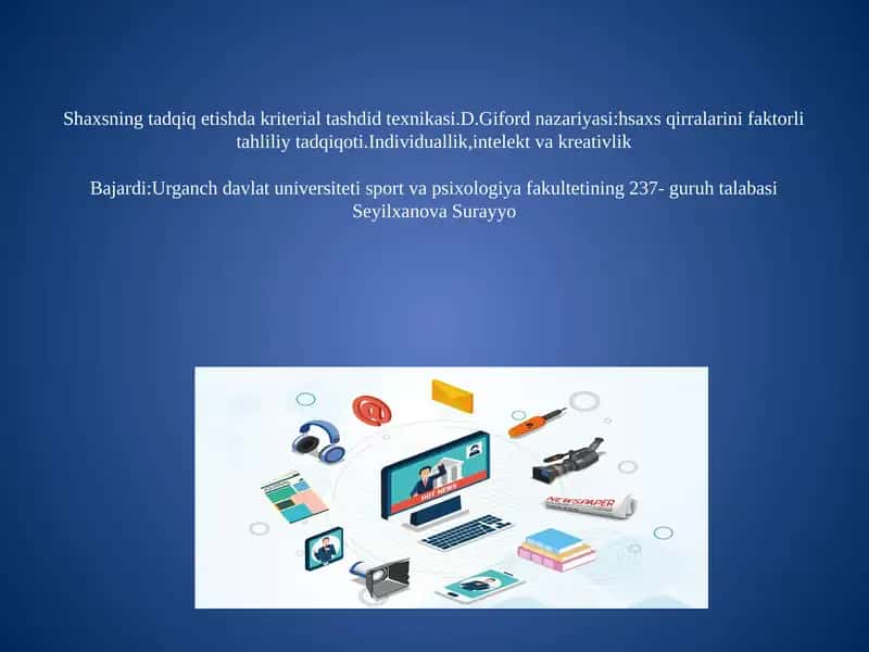 Shaxsning tadqiqetishda kriterial tashdidi texnikasi