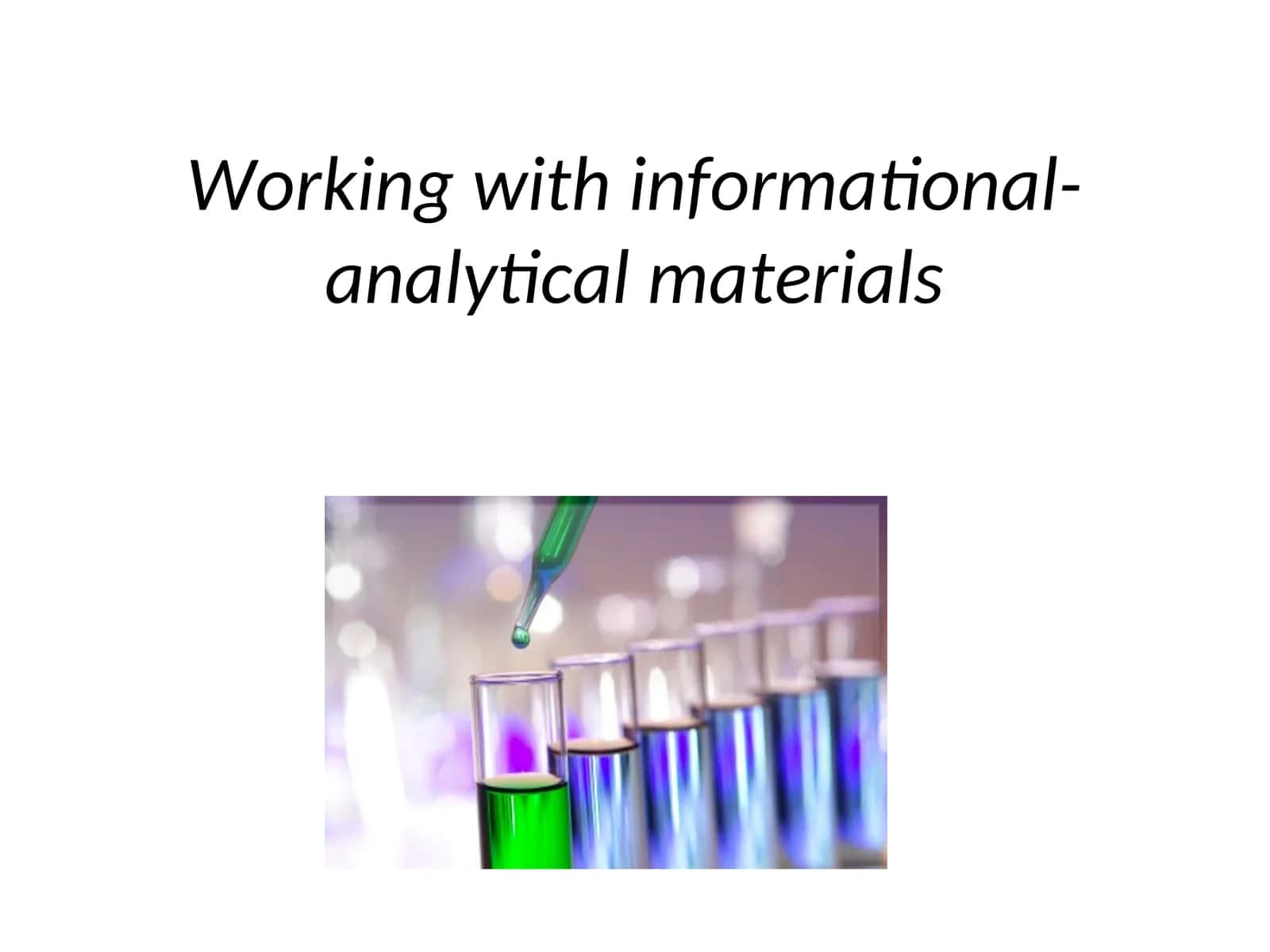 Analytical Chemistry