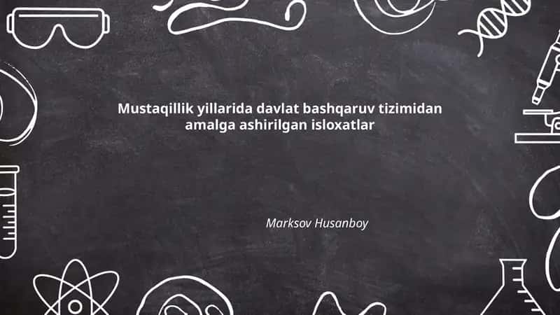 Konstitutsiyaviy islohotlar va davlat hokimiyati taqsimoti