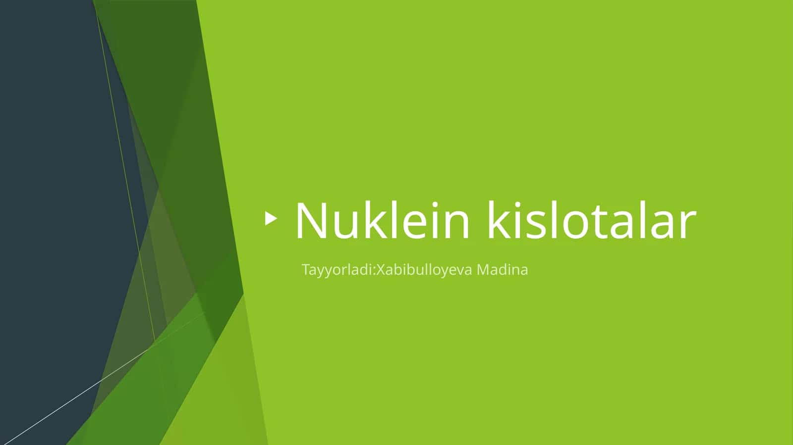 nuklein kislotalar