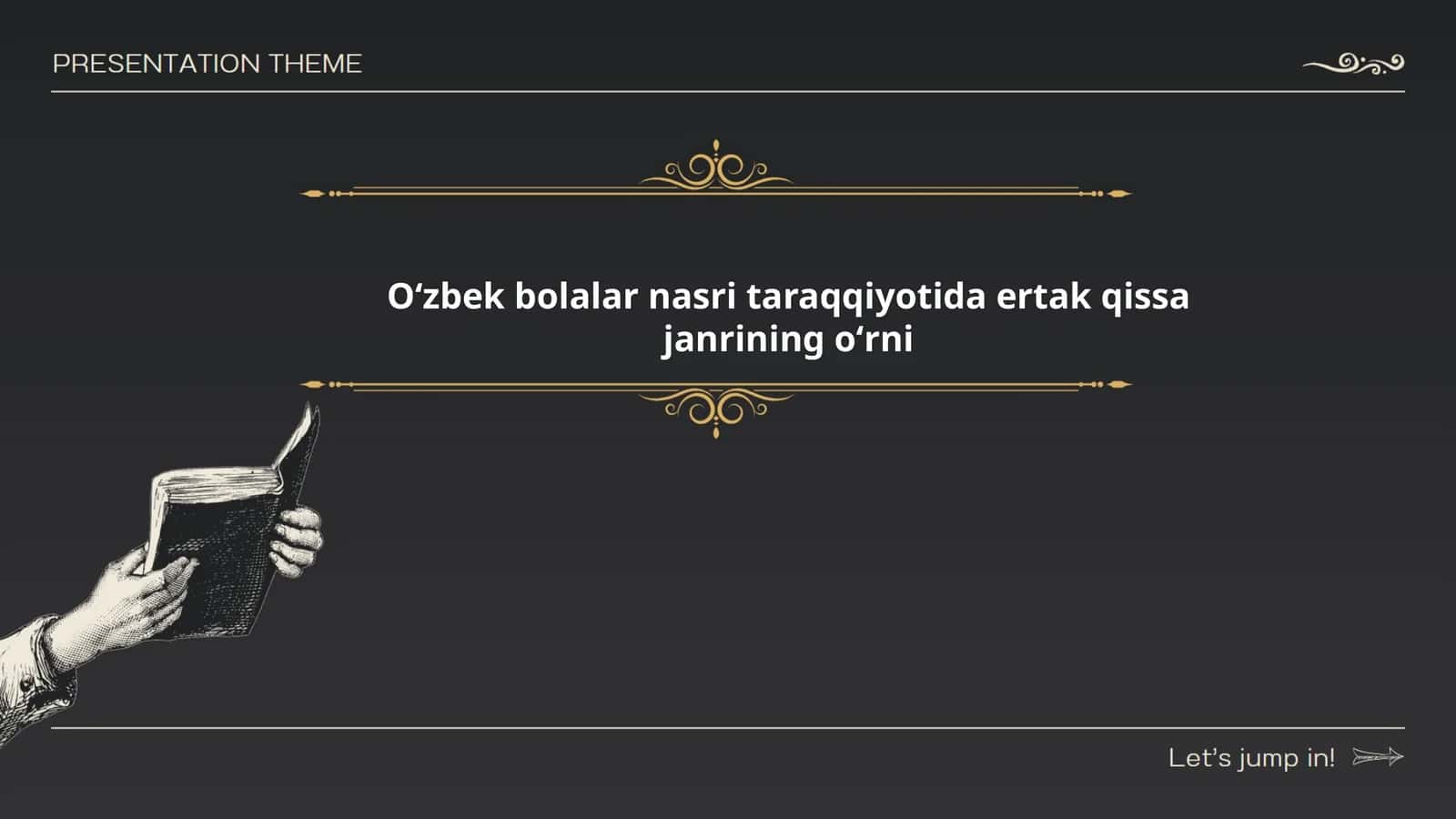 Oʻzbek bolalar nasri taraqqiyotida ertak qissa janrining oʻrni