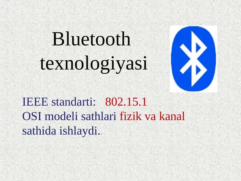 Bluetooth texnologiyasi