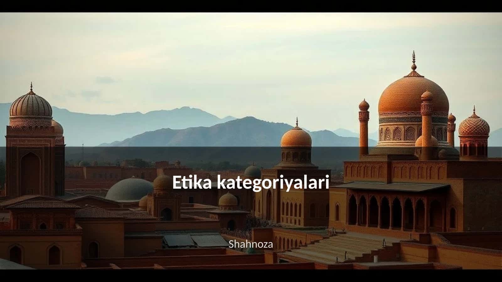 Etika kategoriyalari