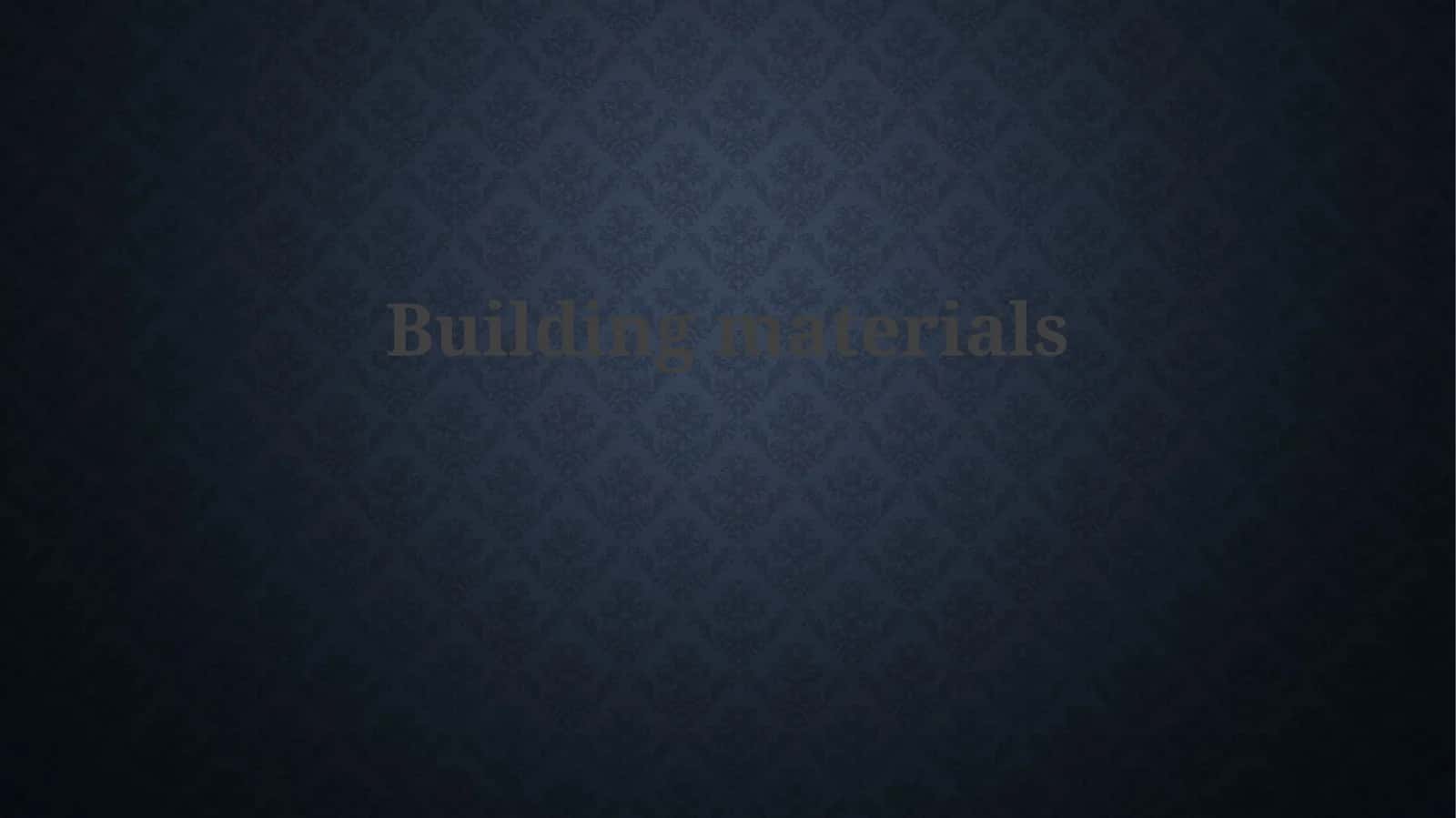 Future Trends in Building Materials
