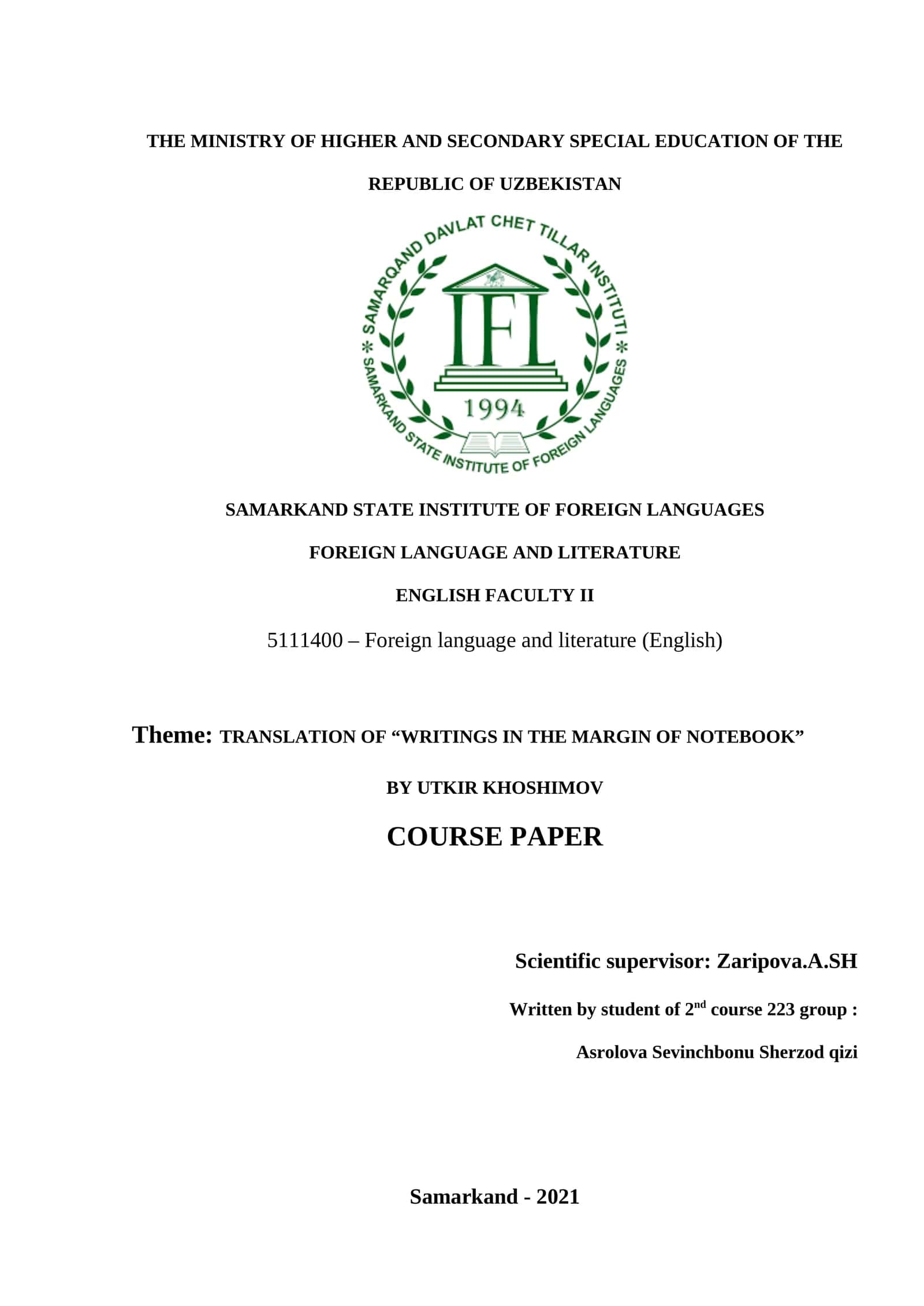 Daftar hoshiyasidagi bitiklar tarjimasi