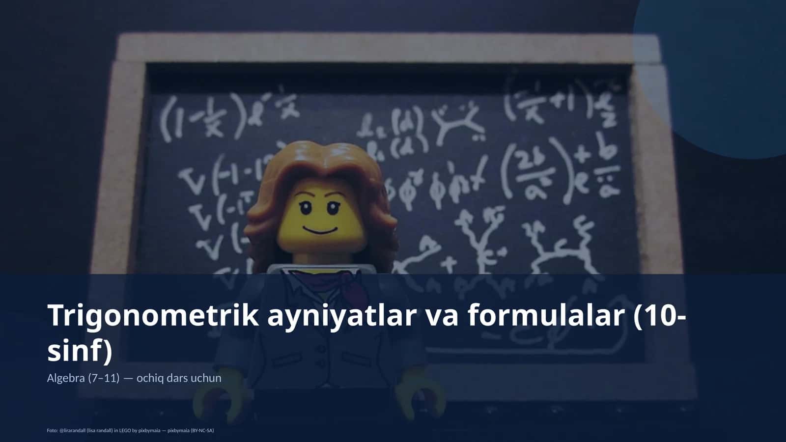 Trigonometrik ayniyatlar va formulalar (10-sinf)