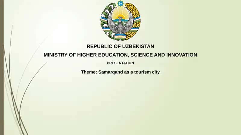Samarqand as a tourism city