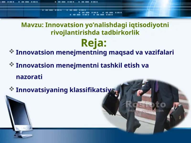 Innovatsion iqtisodiyotni rivojlantirish