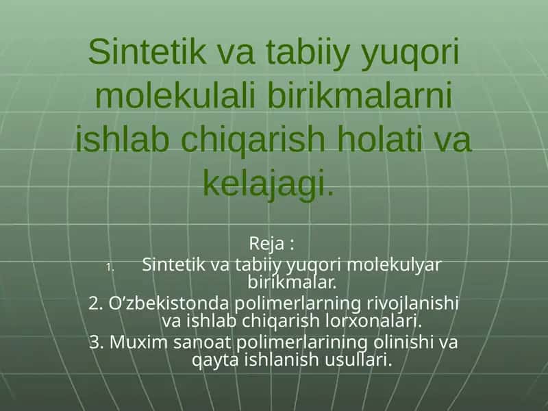 Polimerlar
