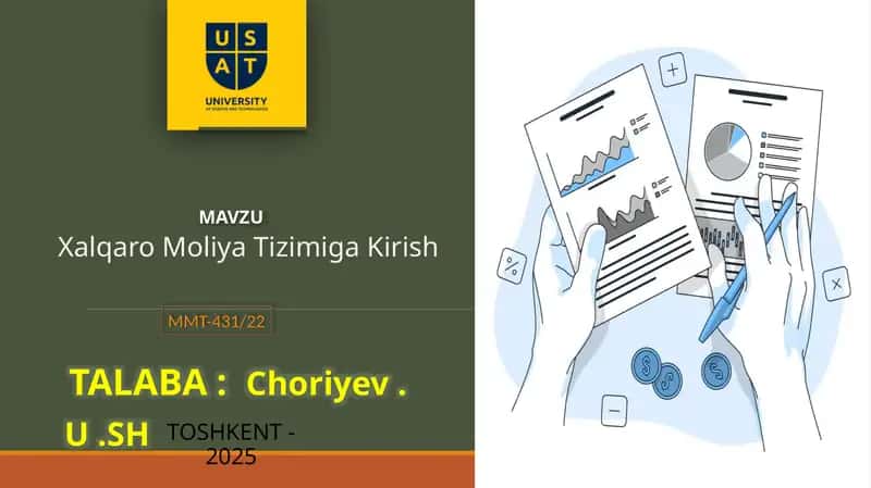 Xalqaro Moliya Tizimiga Kirish