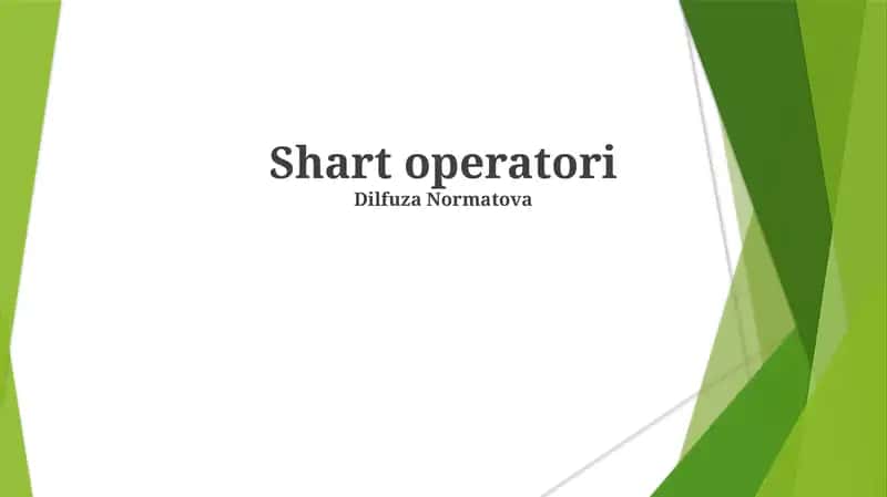 Shart operatori