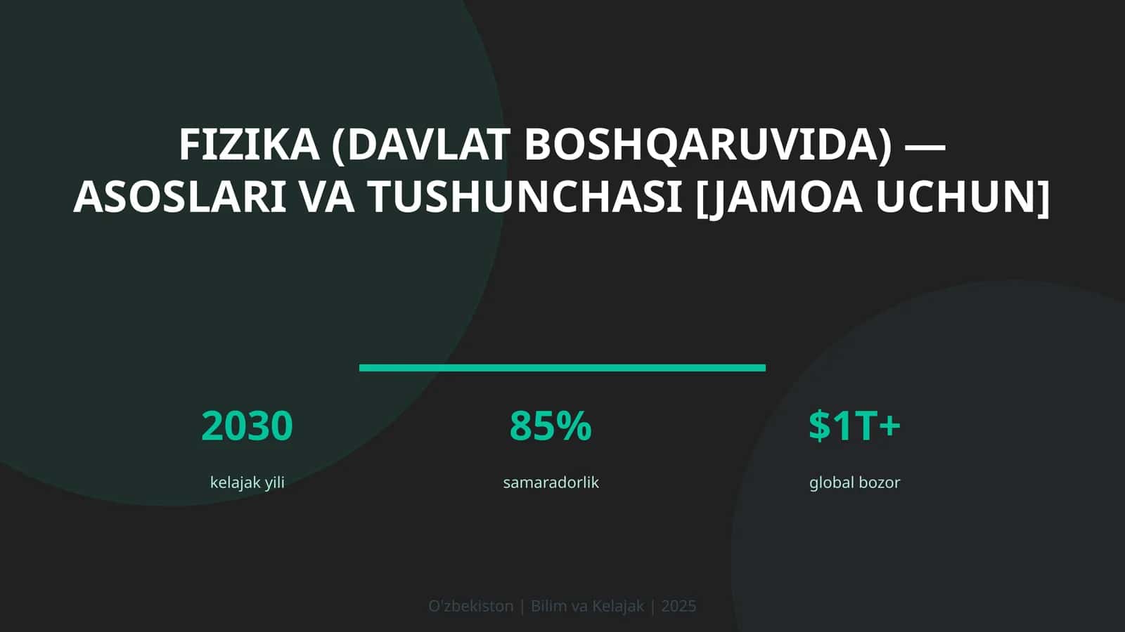 Fizika (davlat boshqaruvida) — asoslari va tushunchasi [jamoa uchun]