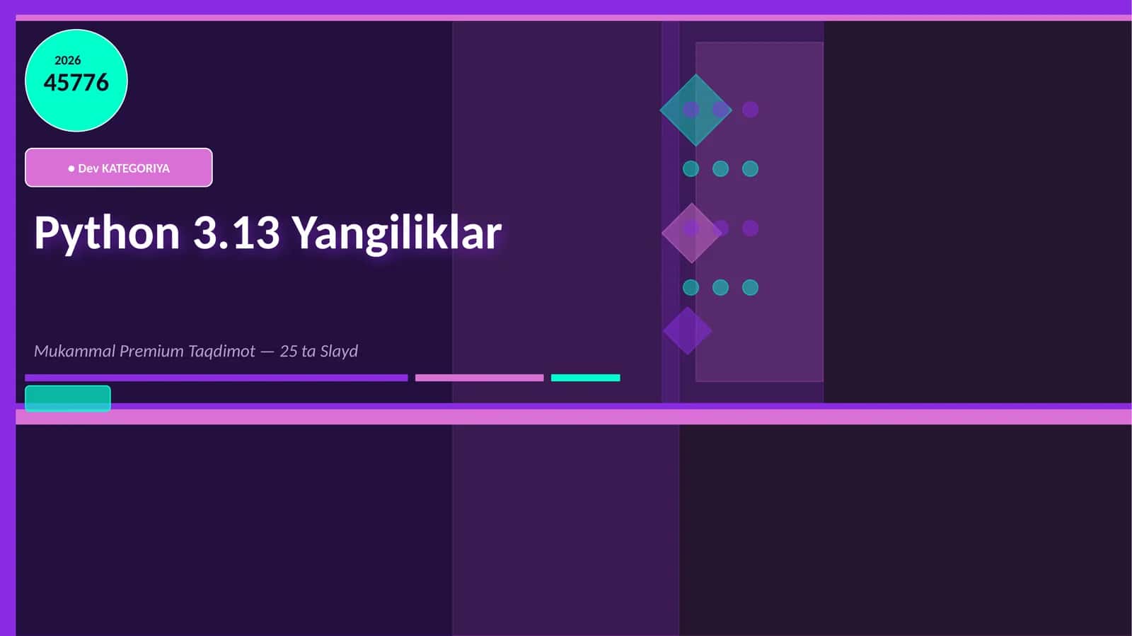 Python 3.13 Yangiliklar