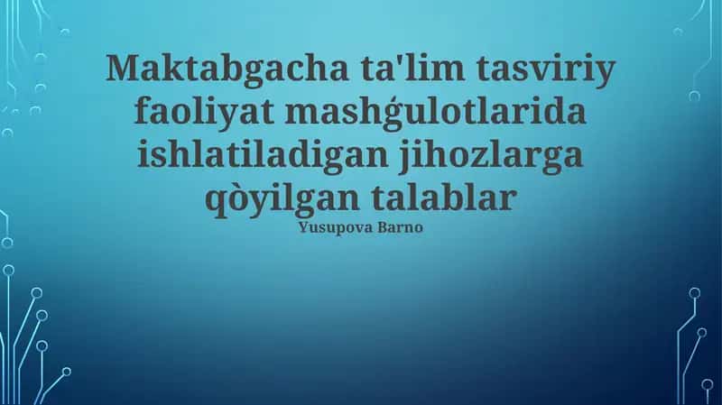 Osonlik va bolalar uchun moslik
