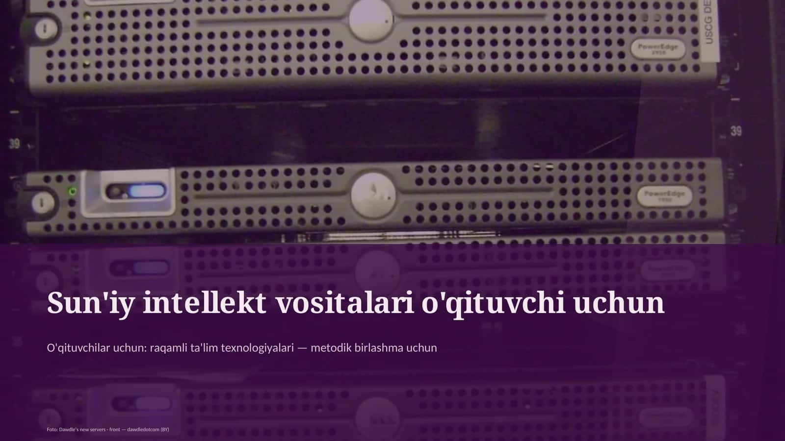 Sun'iy intellekt vositalari o'qituvchi uchun